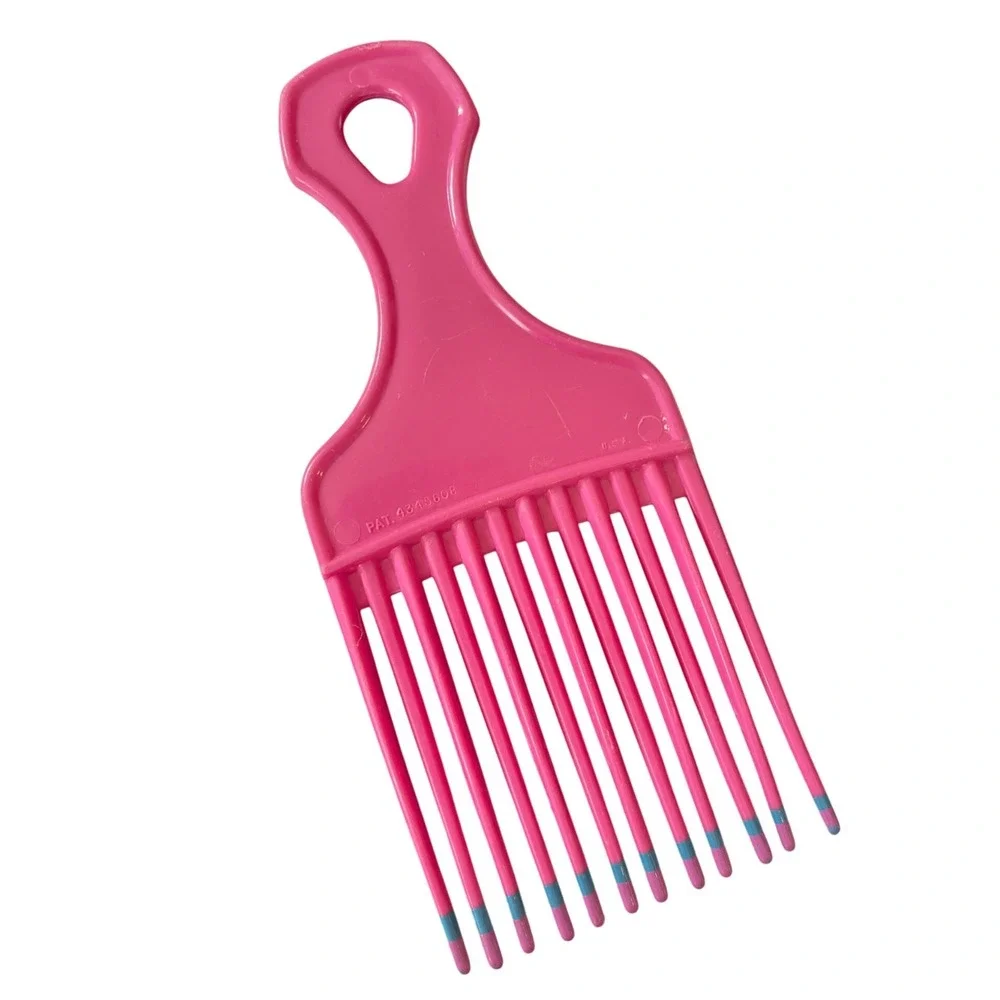 VTG Goody Lift Comb Hair Pick Handle Retro Care 80s 90s pink blue Dipped